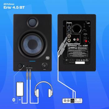 Presonus Eris 4.5BT Bluetooth-Boxen 2nd Gen mit Boxen-Füße