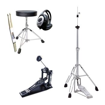 Efnote Mini E-Drum Schlagzeug mit Zubehör-Set