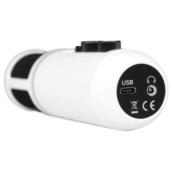 Mackie USB-Mikrofon EM-USB Weiss mit In-Ear Kopfhörer