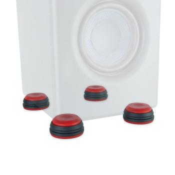 Presonus Studio-Monitor Eris Pro 4 mit Boxenfüße Rot