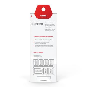 Evans EQ Pods Dämpferpads mit Pads