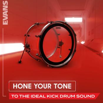 Evans BD22EMAD2 Clear Emad Bassdrum Fell 22