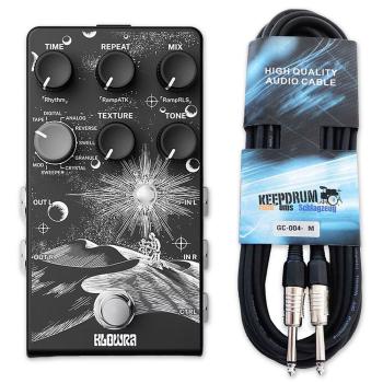 Klowra Effektgerät Everlast Delay Pedal mit Kabel