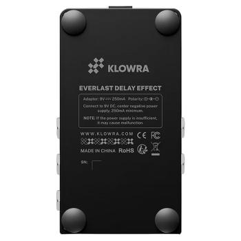Klowra Effektgerät Everlast Delay Pedal mit Kabel