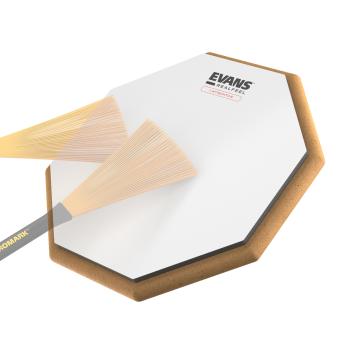 Evans Übungspad Set RealFeel Attacktile 10 Zoll inkl Stativ und Sticks
