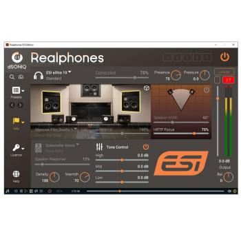 Esi Extra10 Studio-Kopfhörer mit Stativ