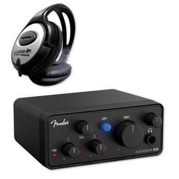 Fender Audio-Interface AudioBox Go 2-Kanal mit Kopfhörer