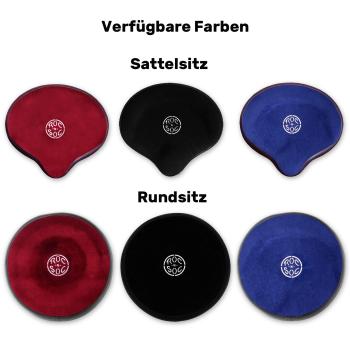 Roc-n-Soc Gaslift-Schlagzeughocker Sattel mit Lehne Schwarz