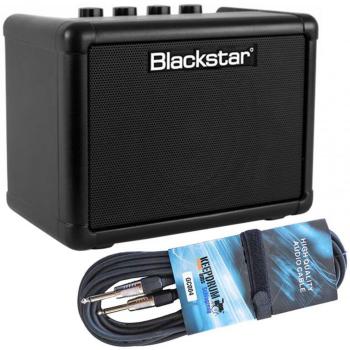 Blackstar FLY 3 Mini Gitarren-Verstärker Schwarz mit Kabel