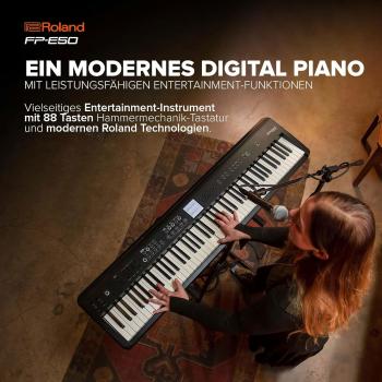 Roland Keyboard FP-E50 Stage Piano mit Kopfhörer