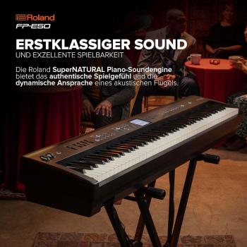 Roland Keyboard FP-E50 Stage Piano mit Kopfhörer