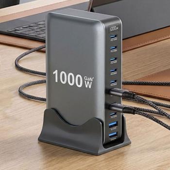 keepdrum USB-Schnell-Ladestation GaN10 10 Anschlüsse