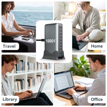 keepdrum USB-Schnell-Ladestation GaN10 10 Anschlüsse