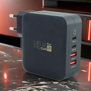 keepdrum USB Mehrfach-Schnell-Ladegerät GaN140 140 Watt