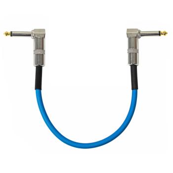 keepdrum GC028 Patchkabel Klinke Winkel 30cm Blau