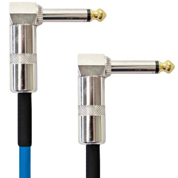keepdrum GC028 Patchkabel Klinke Winkel 60cm Blau