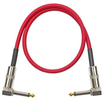 keepdrum GC028 Patchkabel Klinke Winkel 60cm Rot