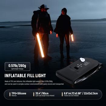 Neewer Stablicht GC21B aufblasbare Bi-Color Leuchte mit Ladegerät