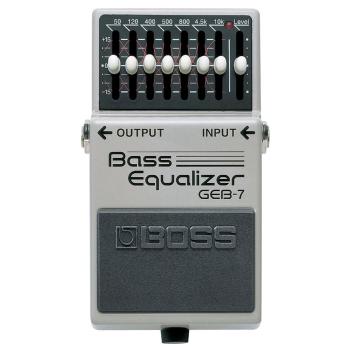 Boss GEB-7 Bass Equalizer Effekt-Pedal mit Kabel