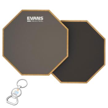 Evans RF-6D Practice Pad Übungspad Doppelseitig 6 Zoll mit Flaschenöffner