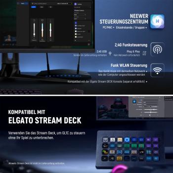 Neewer Streaming-Leuchte GL1C mit Tischhalterung