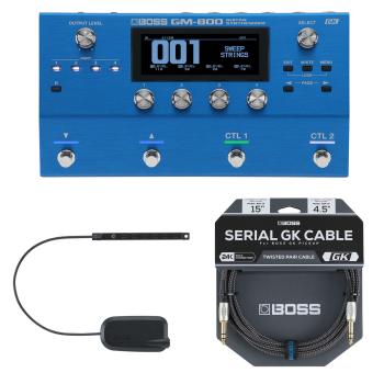 Boss GM-800 Effektgerät Synthesizer-Pedal Gitarren-Bundle