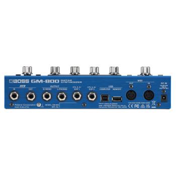 Boss GM-800 Effektgerät Synthesizer-Pedal Bass-Bundle