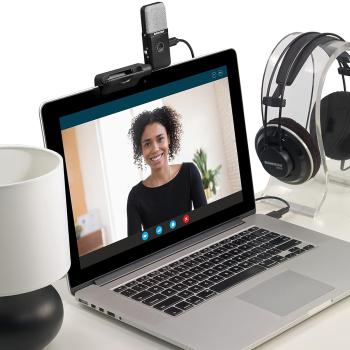 Samson Mikrofon Go Mic Video Clip on USB Mikrofon mit Kamera