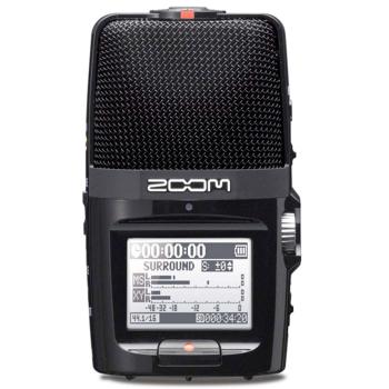 Zoom H2n Recorder mit Kugelgelenk Stativ-Adapter