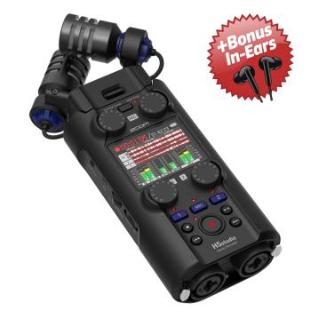 Zoom Audio-Recorder H5 Studio + Bonus In-Ear-Kopfhörer