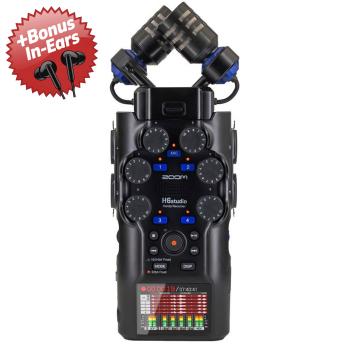 Zoom Audio-Recorder H6 Studio + Bonus In-Ear Kopfhörer
