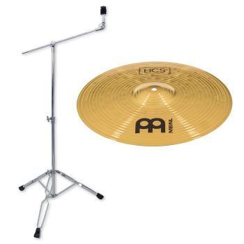 Meinl Becken HCS14C Crash 14 Zoll mit Galgen-Beckenständer