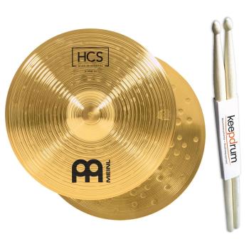 Meinl Becken HCS14H Hi-Hat 14 Zoll mit Schlagzeugstöcken