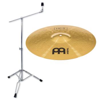 Meinl Becken HCS16C Crash 16 Zoll mit Galgen-Beckenständer