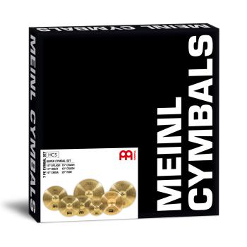 Meinl Beckenset HCS-SCS 6 teilig mit Schlagzeugstöcken