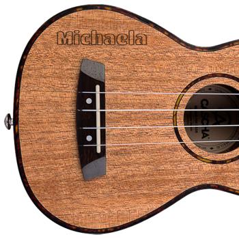 Cascha Ukulele HH-2027 Sopran Ukulele mit personalisierter Gravur