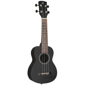 Cascha Ukulele HH-3969 Sopran Ukulele Linde Schwarz Set