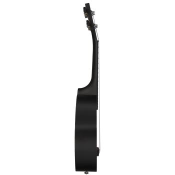 Cascha Ukulele HH-3969 Sopran Ukulele Linde Schwarz Set