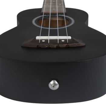 Cascha Ukulele HH-3969 Sopran Ukulele Linde Schwarz Set