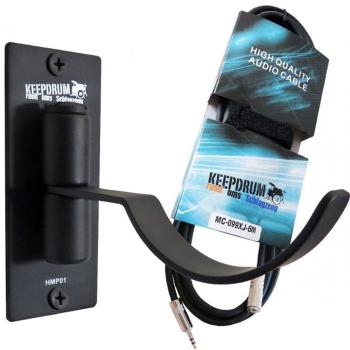 keepdrum Kopfhörer-Wandhalter HMP01  mit Kabel