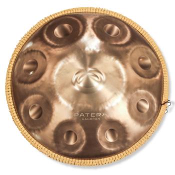 Patera Handpan HPDM-12 Compact Edelstahl D-Kurd mit Handpan-Ständer