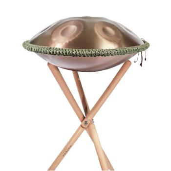 Patera Handpan HPDM-6 D-Kurd Edelstahl mit Handpan-Ständer