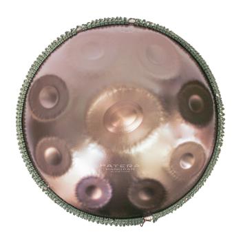 Patera Handpan HPDM-6 D-Kurd Edelstahl mit Handpan-Ständer