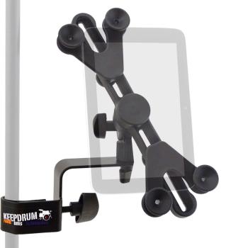 keepdrum Mikrofonständer MS015 gerades Stativ mit Tablet-Halterung
