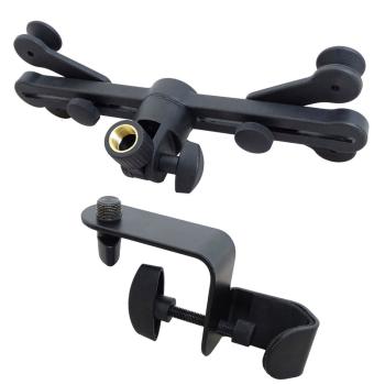 keepdrum Mikrofonständer MS031 Tischstativ mit Tablet-Halter