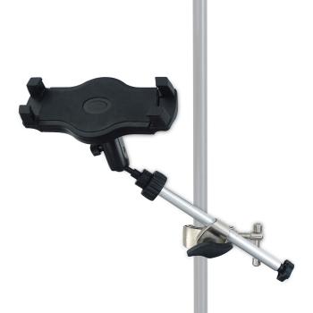 keepdrum Mikrofonständer MS01T niedriges Stativ mit Tablet-Halterung