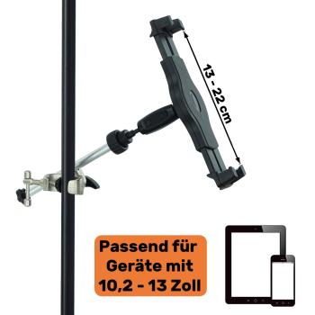 keepdrum Mikrofonständer MS015 mit Smartphone-Tablet-Halter