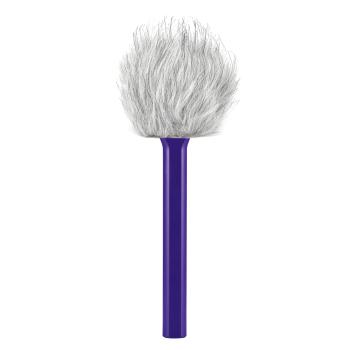 Rode Handadapter Interview GO Lila mit Fell-Windschutz