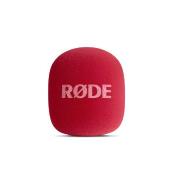 Rode Handadapter Interview GO Rot mit Fell-Windschutz