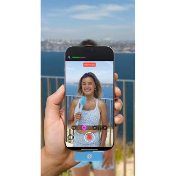 Rode Interview Micro Handadapter für Wireless Micro Blau